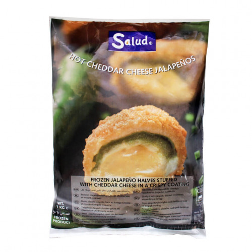 Salud Hot Jalapeños with Cheddar Cheese (1000g)