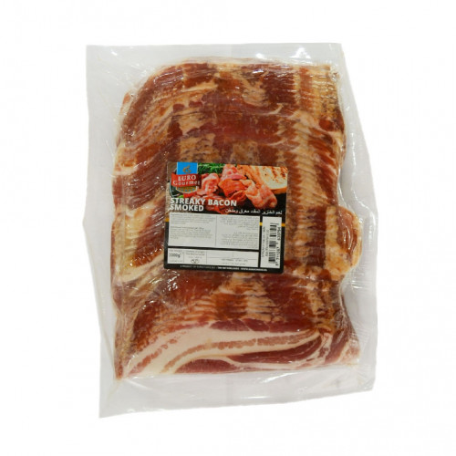 Euro Gourmet Pork Streaky Bacon Smoked (2000g)