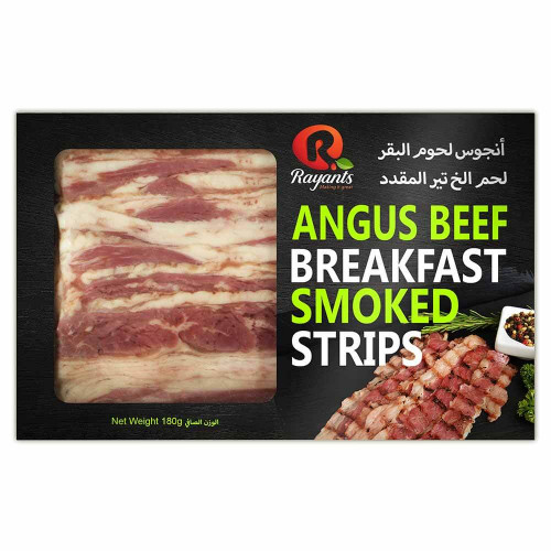 Rayants Angus Beef Breakfast Strips Smoked (180g)
