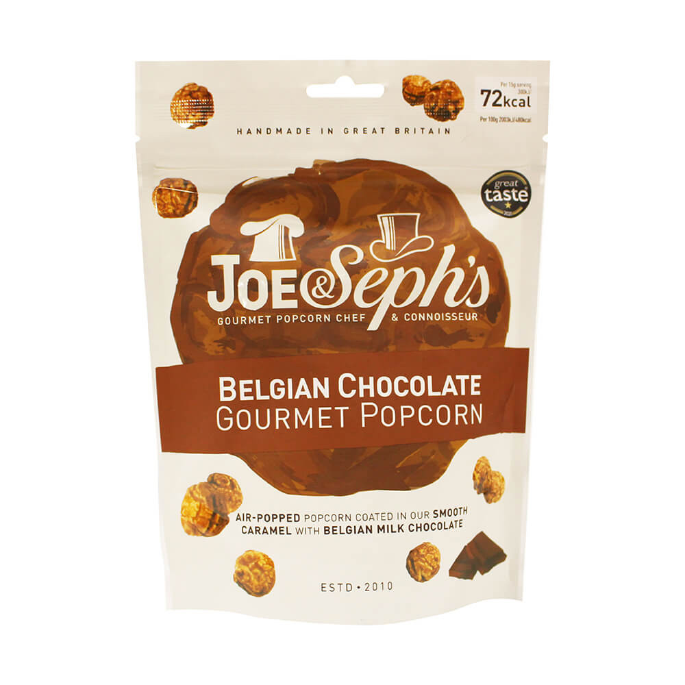 Joe Seph #39 s Caramel and Belgian Chocolate Gourmet Popcorn (60 g) 21GS