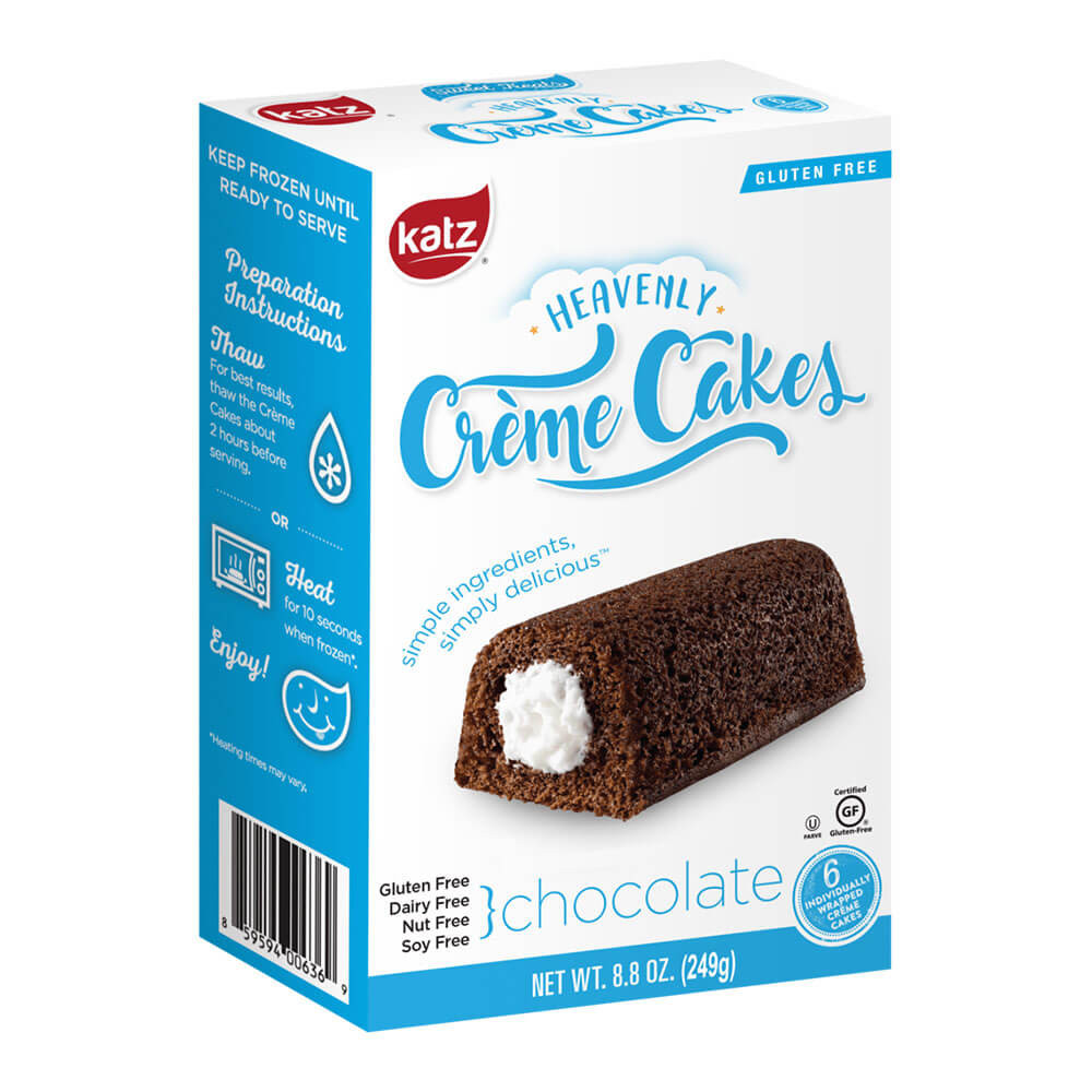Katz GlutenFree Heavenly Chocolate Crème Cakes 21GS