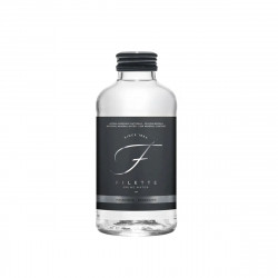 A 470 ml glass bottle of Acqua Filette Sparkling Water