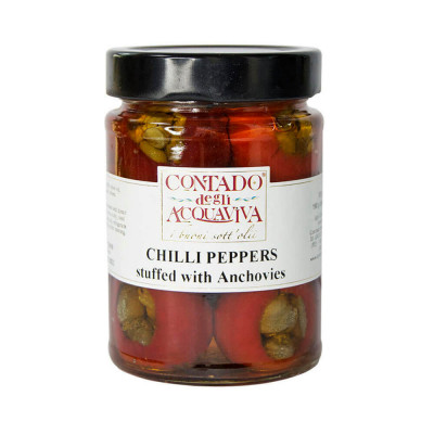 Agra Contado Chili Peppers with Anchovies (310ml)