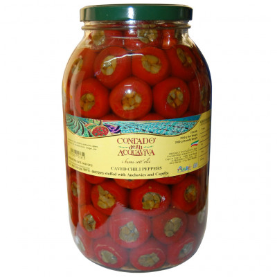 Agra Contado Chili Peppers with Anchovies & Capers (3100ml)