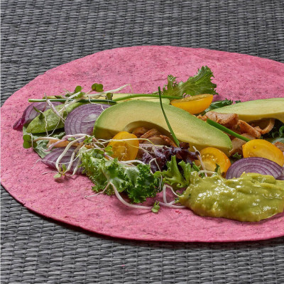 Wheat Tortillas with Beetroot