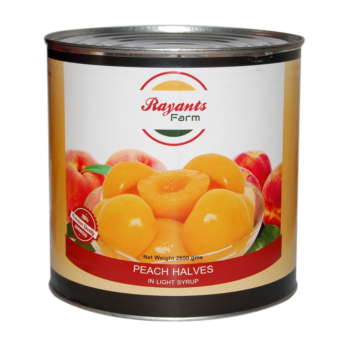 Rayants Farm Peach Halves in Syrup 21GS