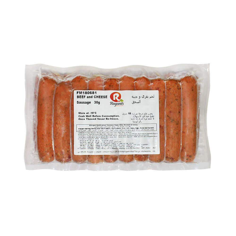 Beef Cheese Knacker Sausage Frozen 21GS   Rayants Beef And Cheese Knacker Sausage Frozen 2 